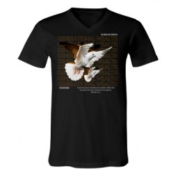 Unisex V-Neck Jersey Tee
