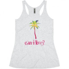 Ladies Slim Fit Super Soft Racerback Triblend Tank