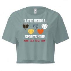 Ladies Festival Cali Crop Top Tee