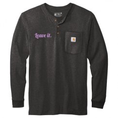 Unisex Carhartt Long Sleeve Henley Tee