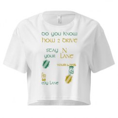 Ladies Festival Cali Crop Top Tee