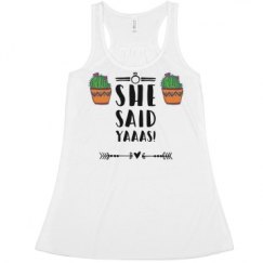 Ladies Flowy Racerback Tank