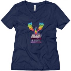 Ladies Relaxed Fit V-Neck Tee