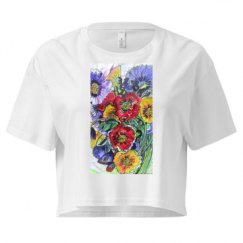 Ladies Festival Cali Crop Top Tee