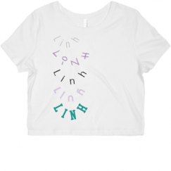 Ladies Slim Fit Crop Top Tee