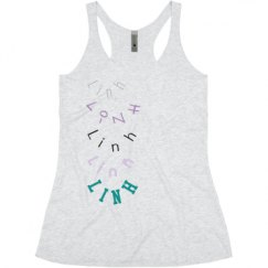 Ladies Slim Fit Super Soft Racerback Triblend Tank