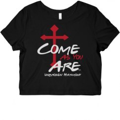 Ladies Slim Fit Crop Top Tee