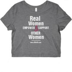 Ladies Slim Fit Crop Top Tee