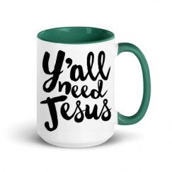 15oz Ceramic Mug with Color Inside