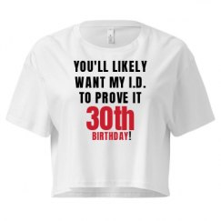 Ladies Festival Cali Crop Top Tee