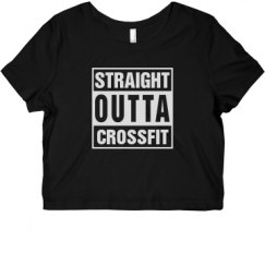 Ladies Slim Fit Crop Top Tee