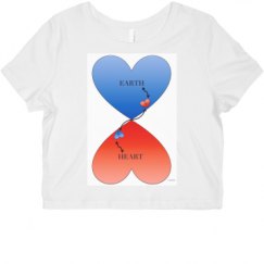 Ladies Slim Fit Crop Top Tee