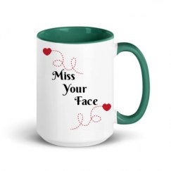 15oz Ceramic Mug with Color Inside