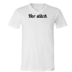 Unisex V-Neck Jersey Tee