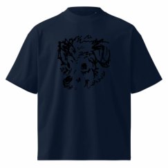 Unisex Organic Oversized High Neck T-Shirt