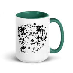 15oz Ceramic Mug with Color Inside