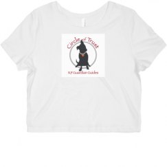 Ladies Slim Fit Crop Top Tee