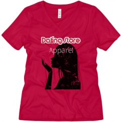 Ladies Relaxed Fit V-Neck Tee