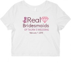 Ladies Slim Fit Crop Top Tee