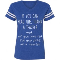 Ladies Relaxed Fit Vintage Sports Tee