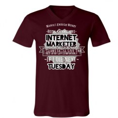 Unisex V-Neck Jersey Tee