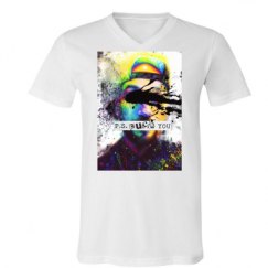 Unisex V-Neck Jersey Tee