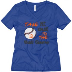 Ladies Relaxed Fit V-Neck Tee