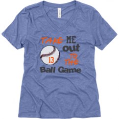 Ladies Relaxed Fit Super Soft Triblend V-Neck Tee