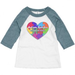 Toddler 3/4 Sleeve Raglan Tee