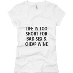 Ladies Slim Fit Basic Promo Jersey Tee