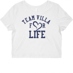 Ladies Slim Fit Crop Top Tee