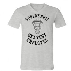 Unisex V-Neck Jersey Tee