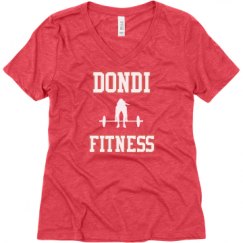 Ladies Relaxed Fit Super Soft Triblend V-Neck Tee