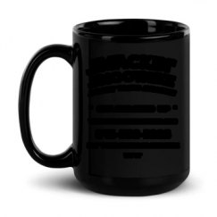 15oz Black Glossy Mug