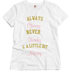 gold/pink classy tshirt
