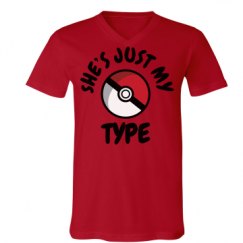 Unisex V-Neck Jersey Tee