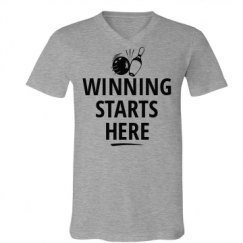 Unisex V-Neck Jersey Tee