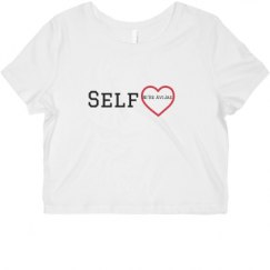 Ladies Slim Fit Crop Top Tee