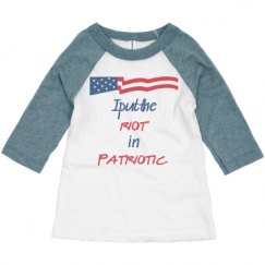 Toddler 3/4 Sleeve Raglan Tee