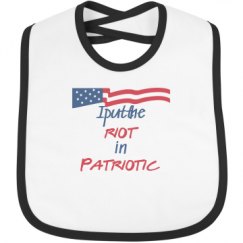 Infant Contrast Trim Bib