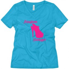 Ladies Relaxed Fit V-Neck Tee