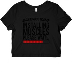 Ladies Slim Fit Crop Top Tee