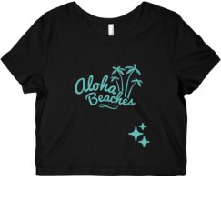 Ladies Slim Fit Crop Top Tee