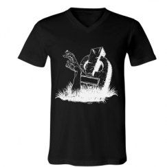 Unisex V-Neck Jersey Tee