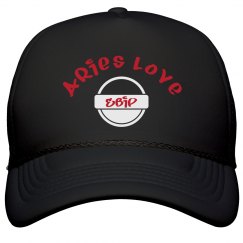 Aries Black Love Snapback Hat