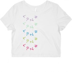 Ladies Slim Fit Crop Top Tee