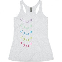 Ladies Slim Fit Super Soft Racerback Triblend Tank