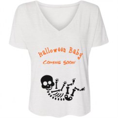 Ladies Flowy Slouchy V-Neck Tee