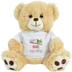 Custom Name Special Delivery Teddy Bear