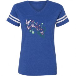 Ladies Relaxed Fit Vintage Sports Tee